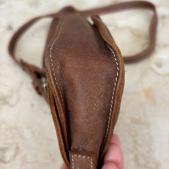 Roots Tribe Leather Mini Crossbody Bag As New - Picture 11 of 17
